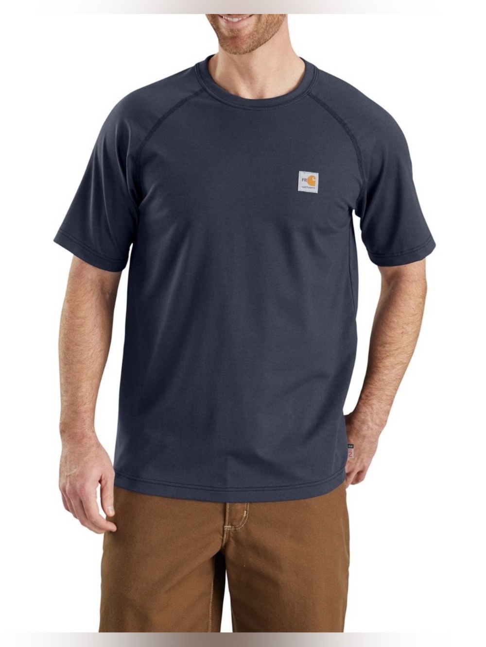 Men’s Carhartt 102903 Flame Resistant Force® T-Shirt - Short Sleeve, Navy 2XL